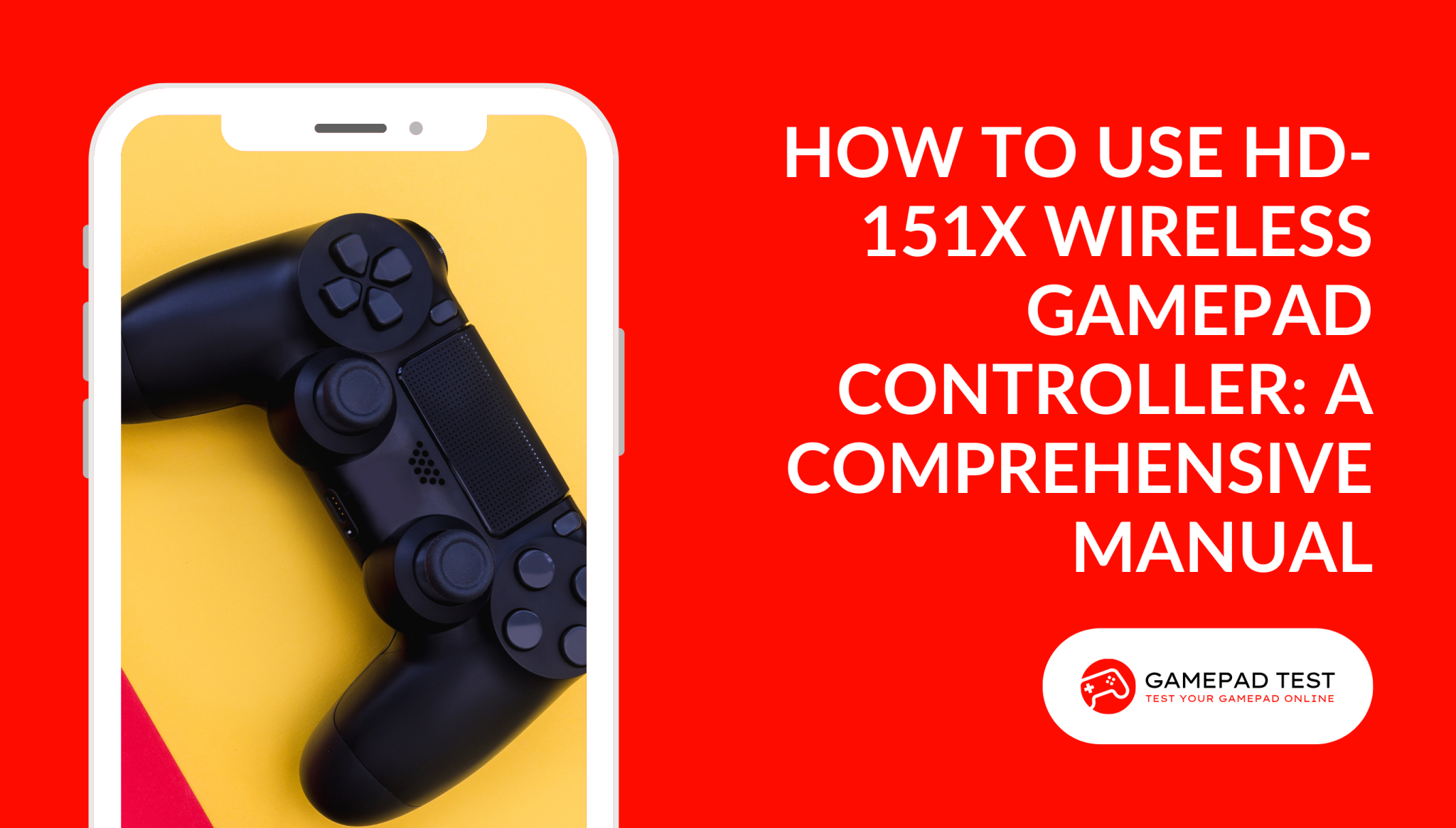 How to Use HD151X Wireless Gamepad Controller Gamepad Test